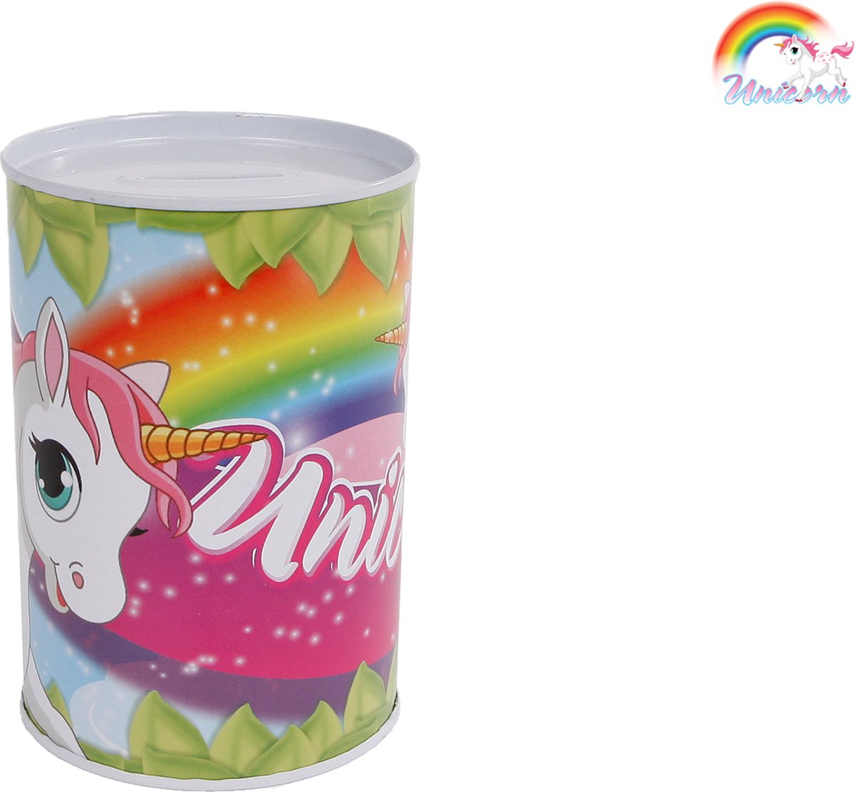 Tirelire licorne en métal