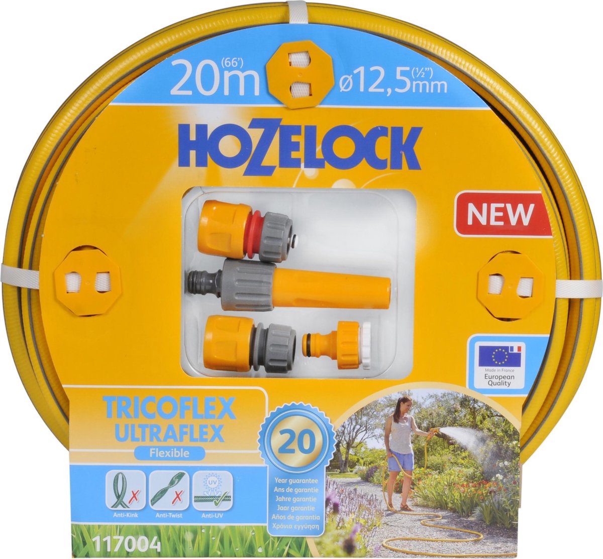 Hozelock tricoflex ultraflex jeu de tuyaux ø 12,5 mm 20 mètres
