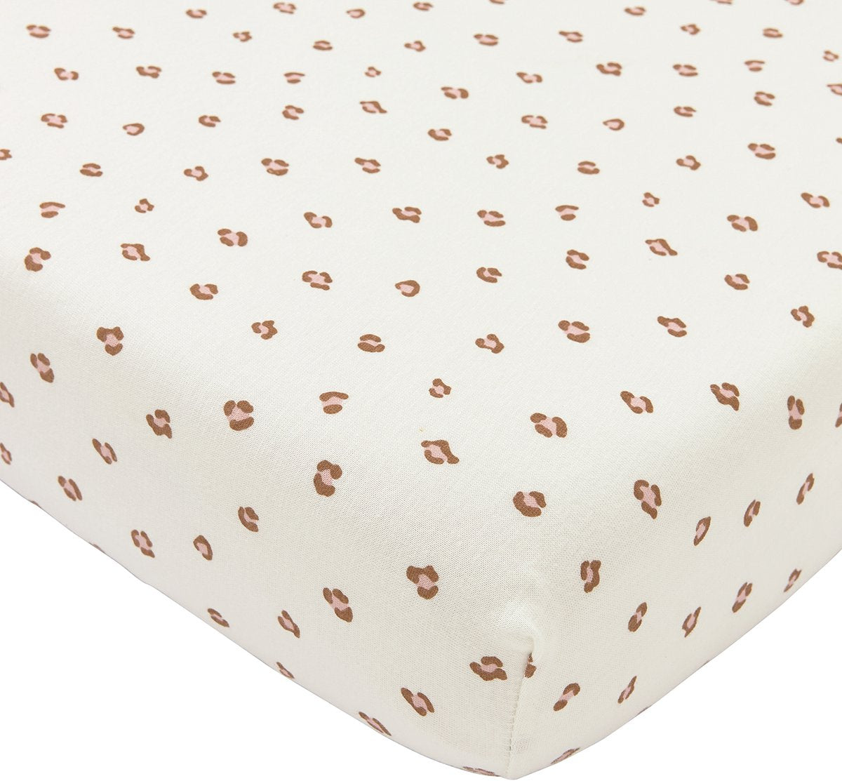 Meyco drap housse bébé mini panthère lit junior - rose tendre - 70x140 150cm
