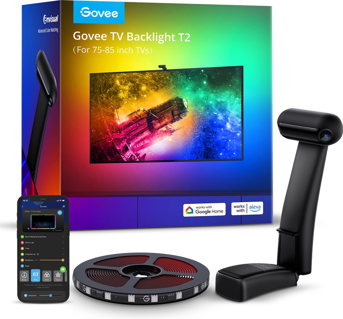 Govee envisual tv rétroéclairage t2
