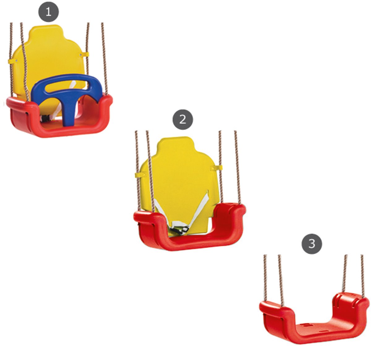 Kbt bébé balançoire siège modèle de croissance rouge jaune