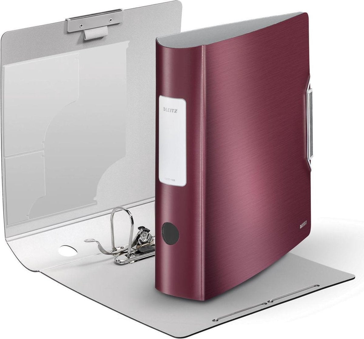 Classeur plastique Leitz 180° style actif - capacité de 500 feuilles A4 - largeur de dos de 82 mm - rouge