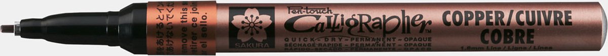 Stylo de calligraphie Sakura 1,8 mm aluminium mélamine cuivre