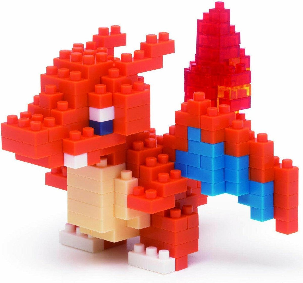 Bandai - nanoblock - charizard - pokémon - mini figurine en brique - jeu de construction - pixel charizard pokémon charizard figure kit de construction - nbpm008