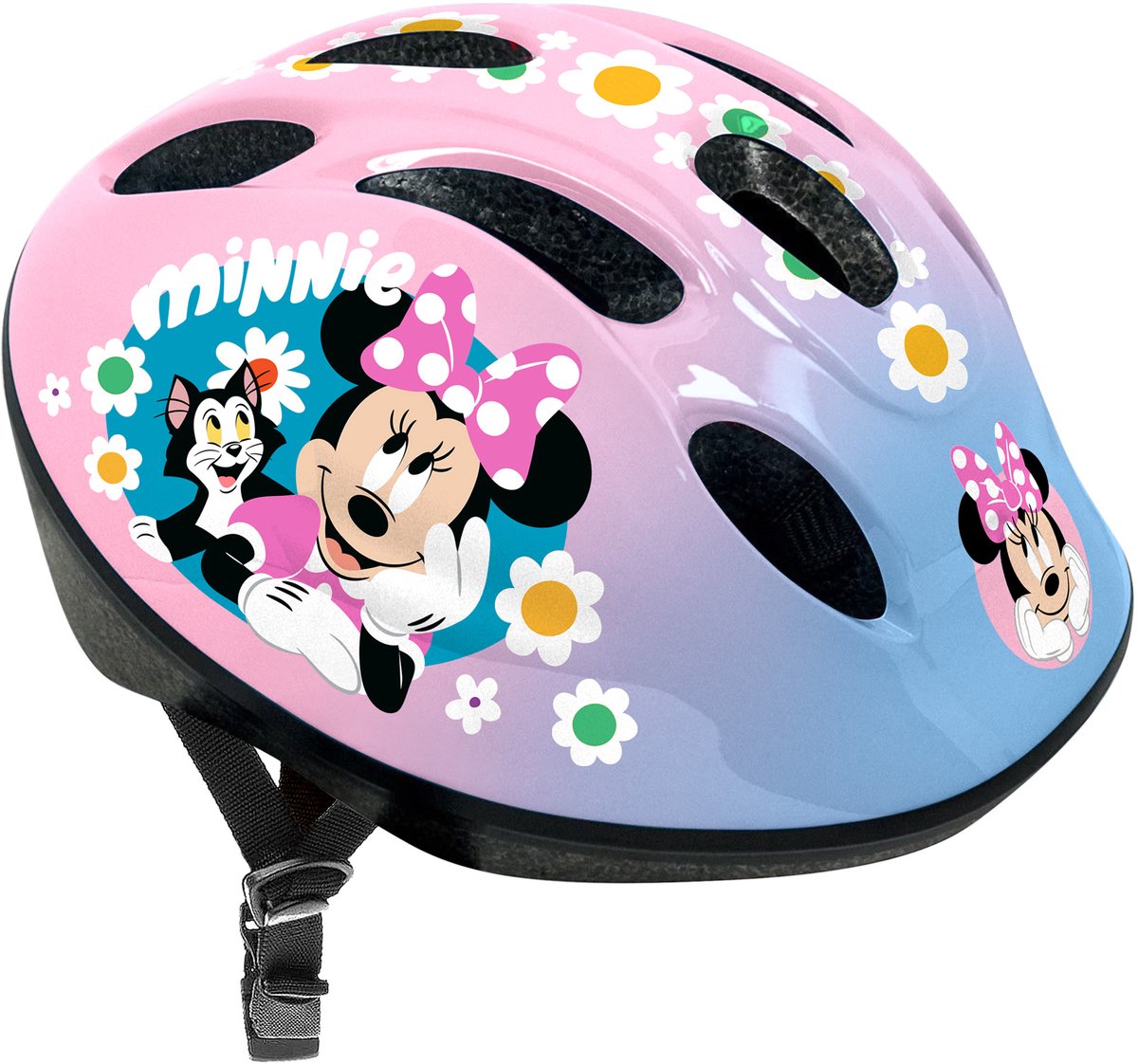 Stamp Minnie Disney casque de vélo réglable bleu rose taille 52-56 cm