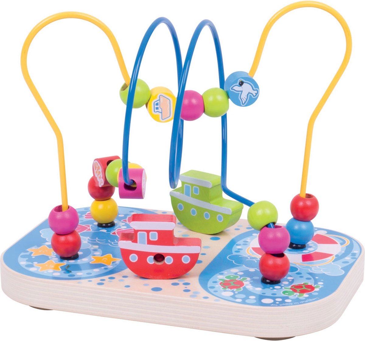 Bigjigs motricité en bois spirale marine