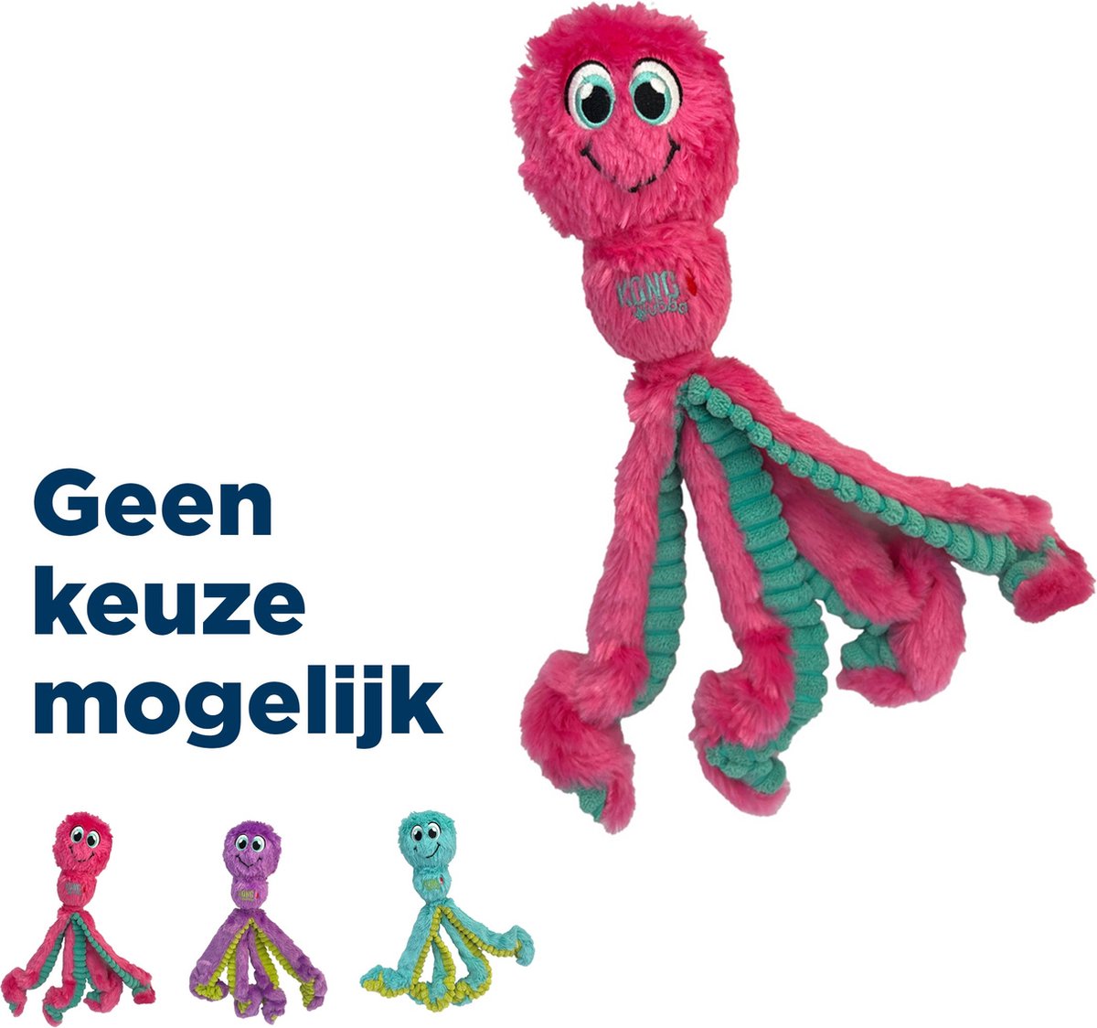 Kong wubba poulpe - jouet pour chien - assortiment grand