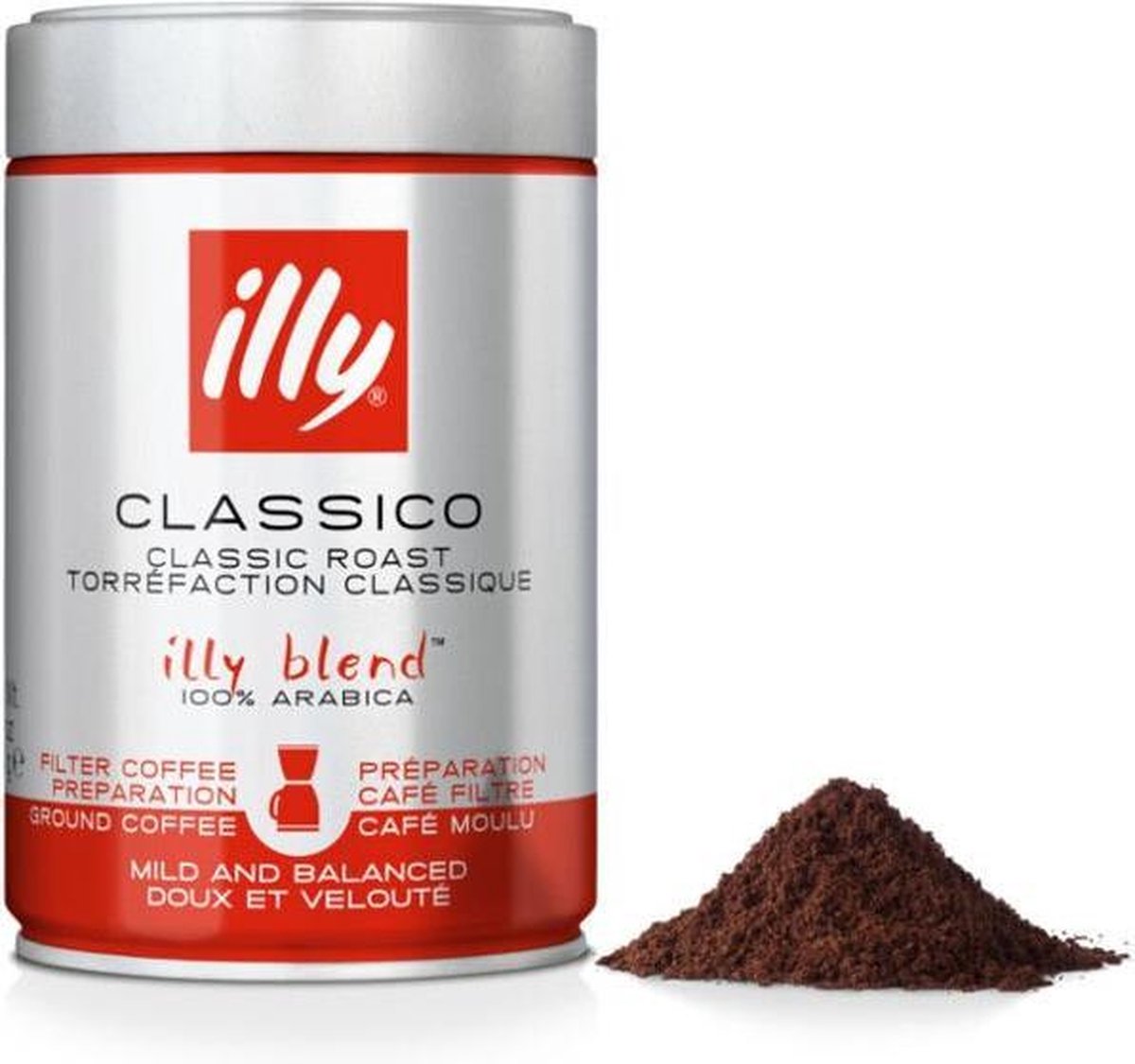 Illy - café moulu filtre café torréfaction normale 12 x