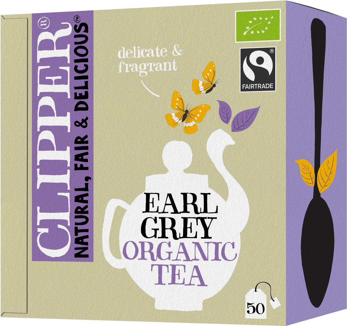 Clipper tea clipper - thé bio - Earl Grey - 4 x 50 sachets de thé
