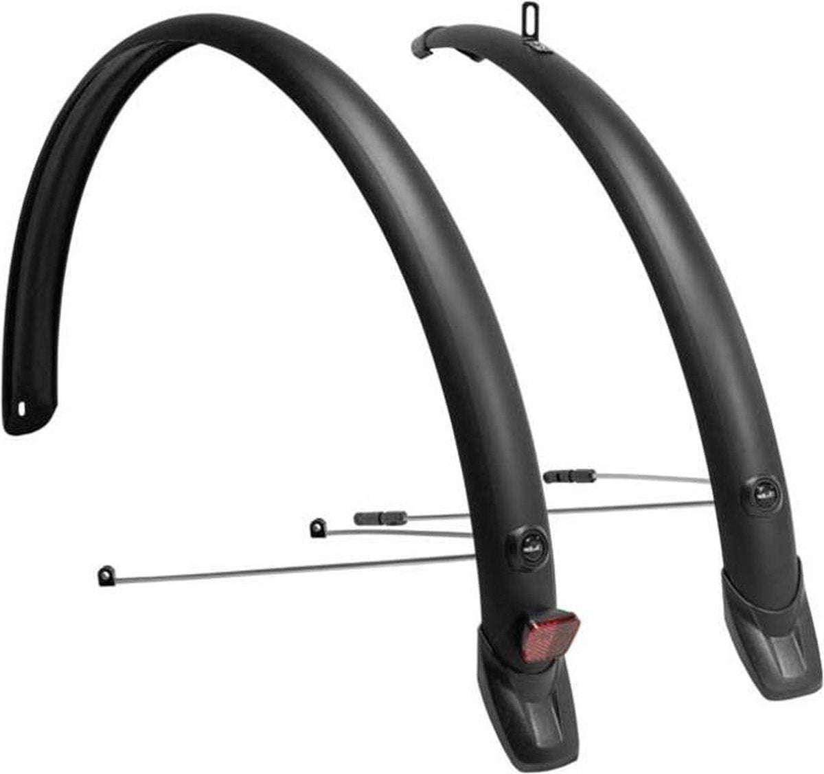 Jeu de garde-boue pour vélo de ville XLC MG-F06 - 28 pouces 51 mm - PVC - adapté au vélo de ville