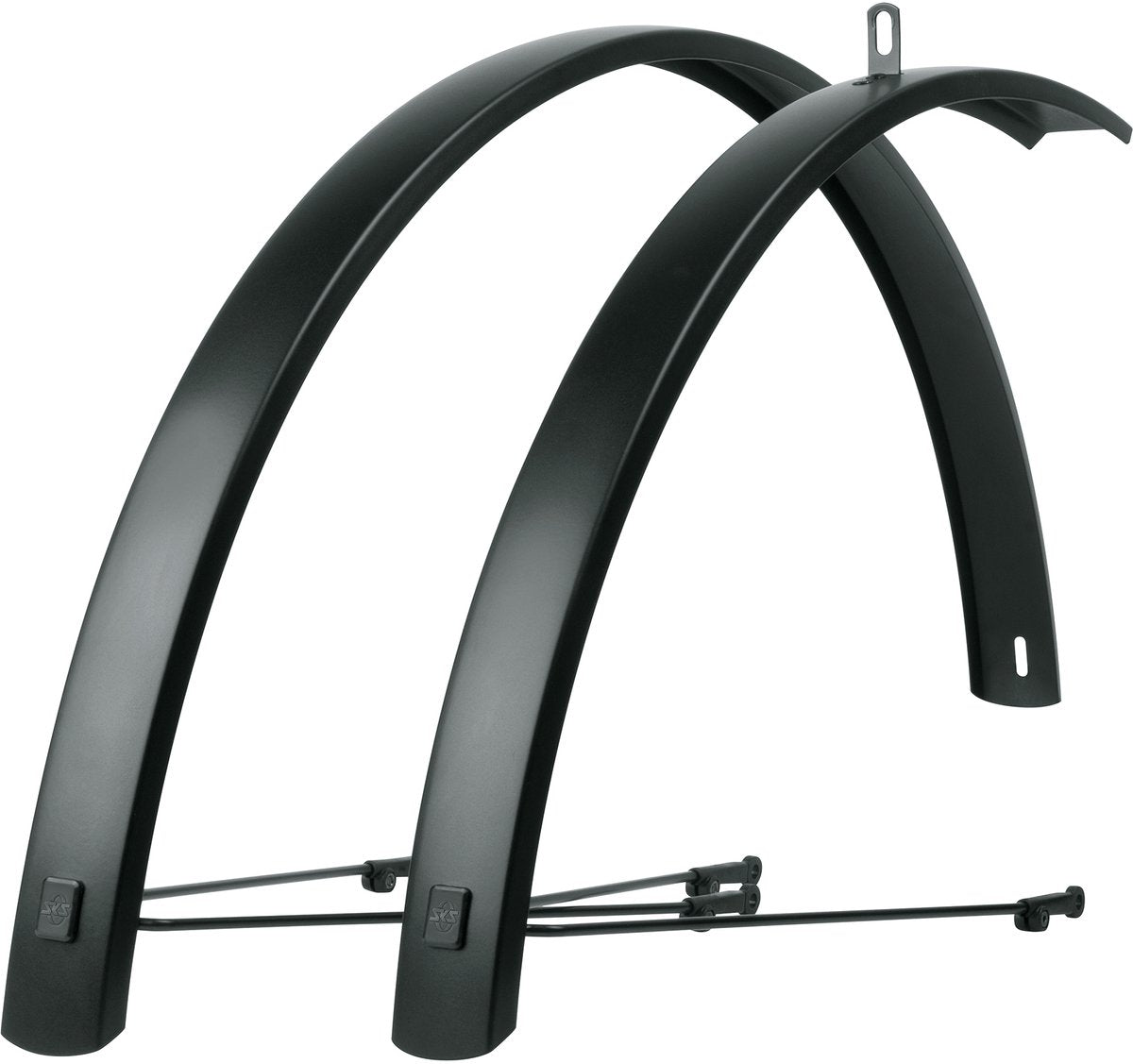 SKS Fender Set 28 (622) Edge Al 46 mm en aluminium noir