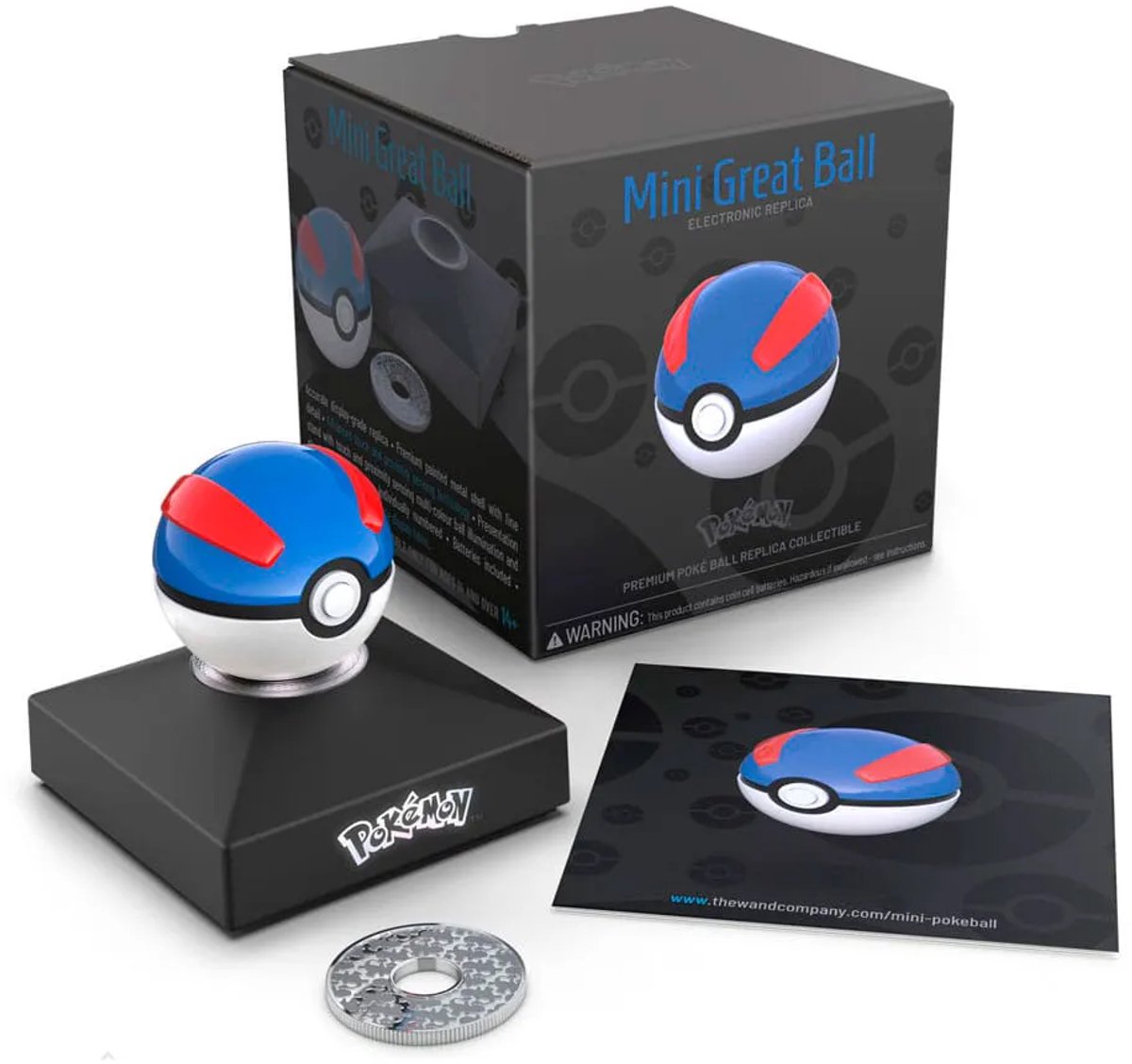 The wand company the wand comapany - pokémon diecast mini super ball replica