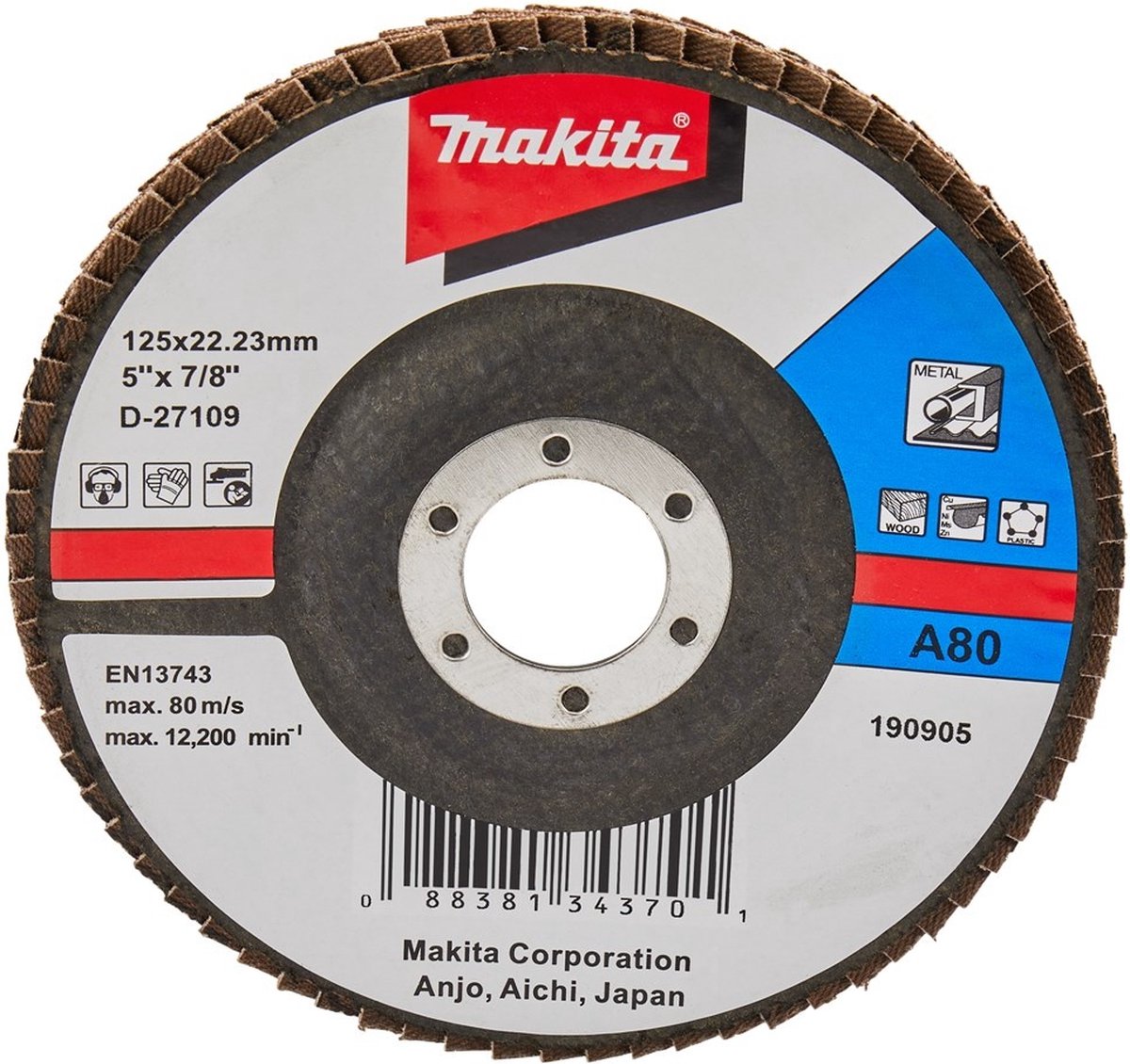 Makita d-27109 disque à lamelles diamètre 125 mm 1 pièce(s)
