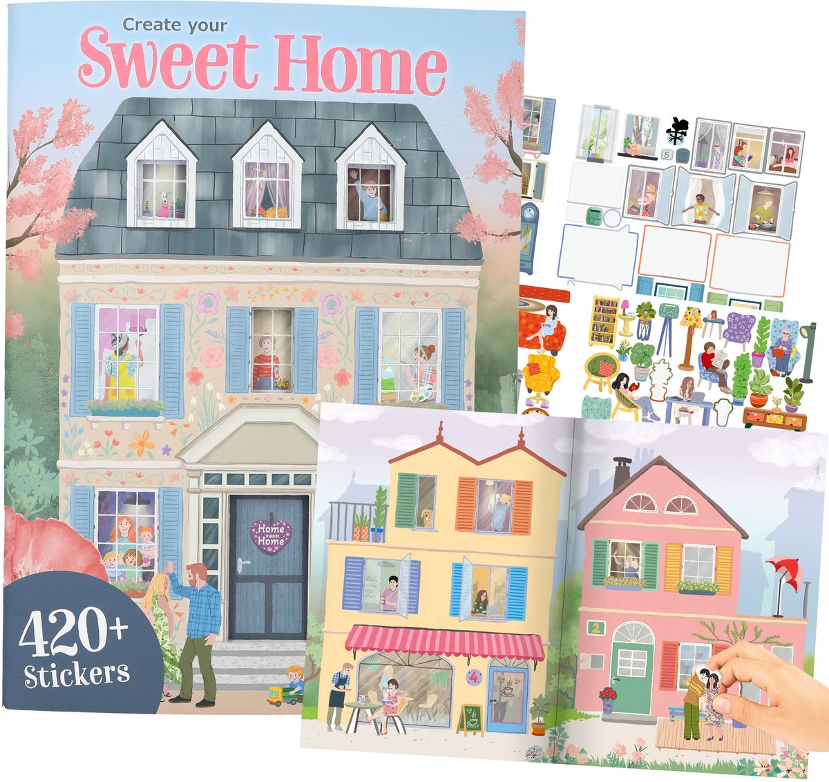 Depesche - créez votre livre d'autocollants sweet home