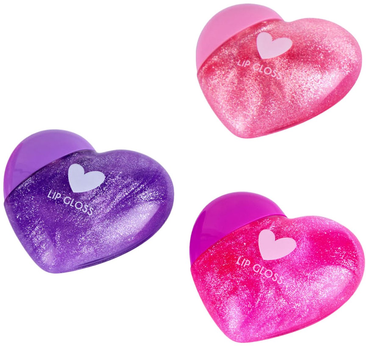 Créez-le ! Baume à lèvres coeur, 3 pcs.