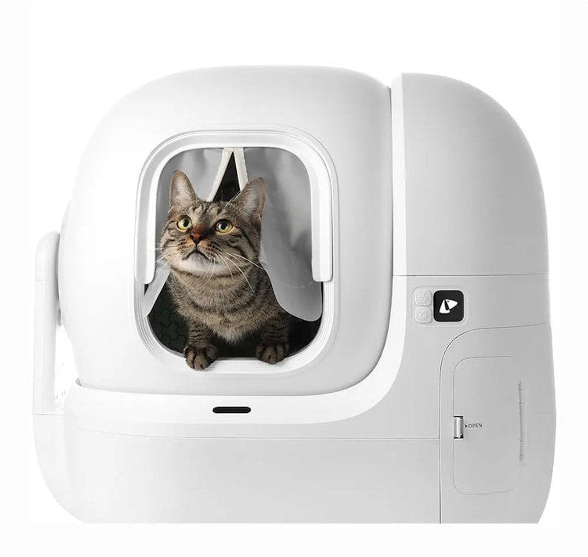Petkit - bac à litière pour chat - rideau magnétique - anti odeur - 2.0