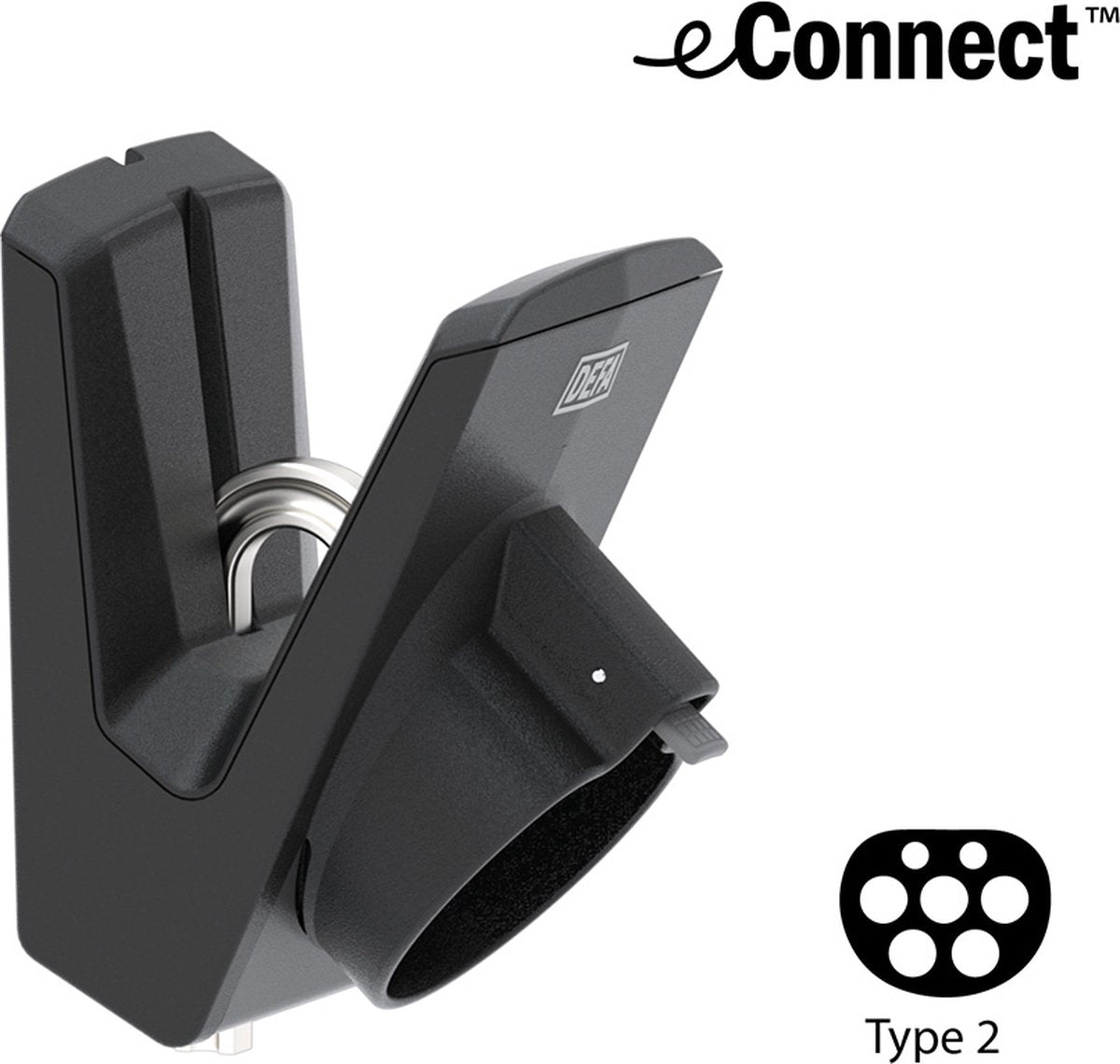 Defa comme support de câble de chargement Defa 712268 | Station d'accueil econnect™ type 2 - antivol