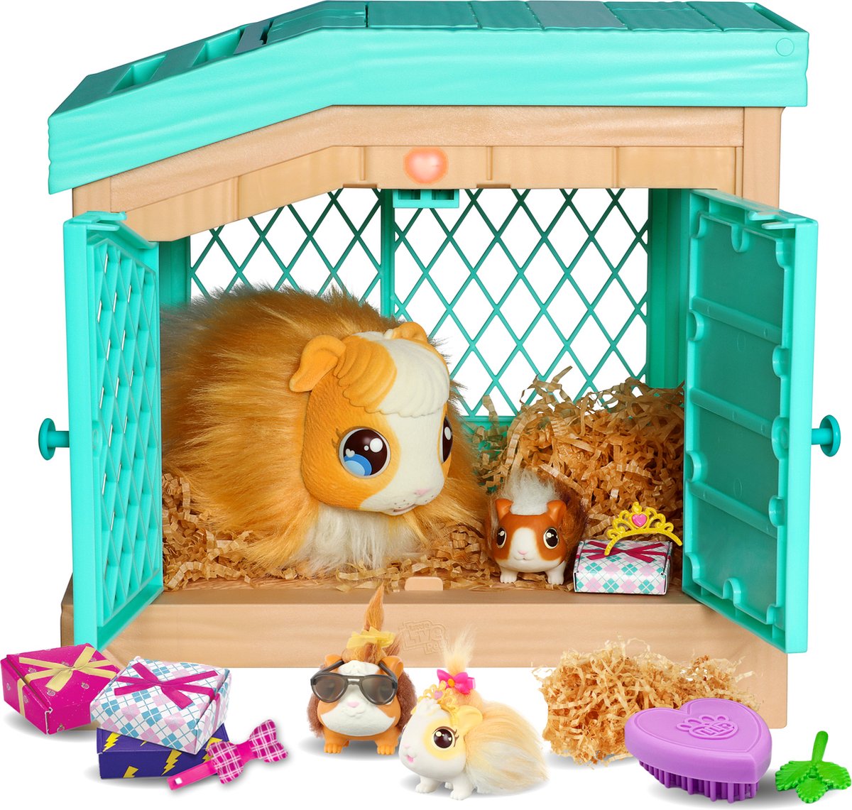 Moose jouets petits animaux vivants maman surprise mini jouet figure cochon d'inde