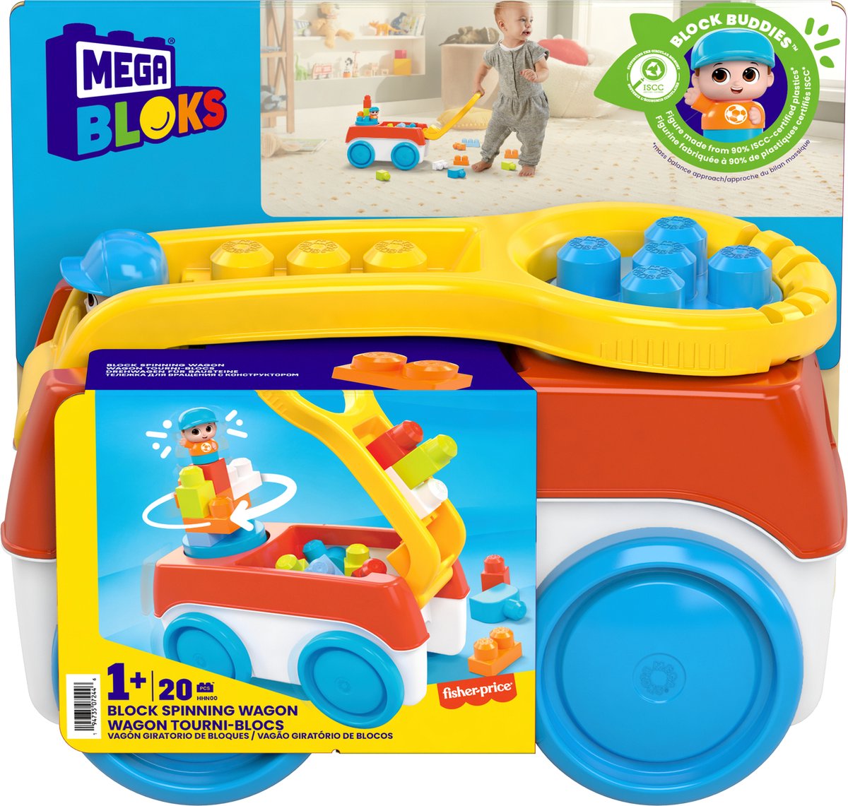 Camion de construction Mega Bloks - 20 blocs - jouet de camion à tirer