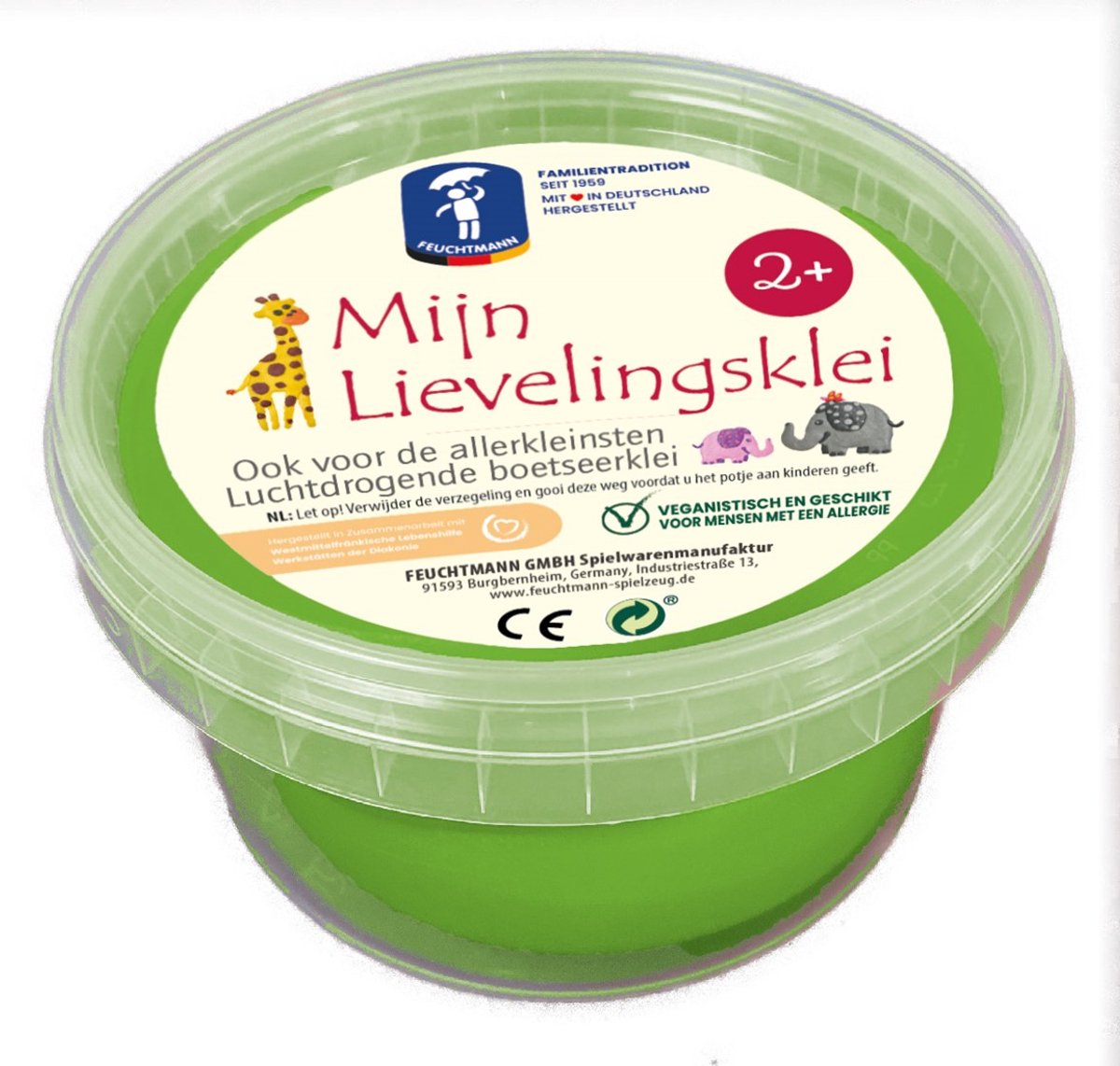 Feuchtmann mon argile préférée - verte, 500gr.