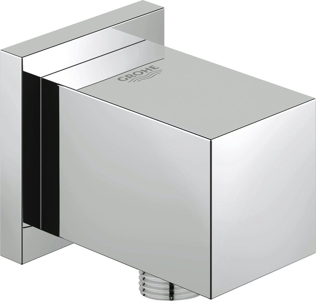 Grohe euphoria cube coude de raccordement mural filetage mâle protection contre le refoulement chrome