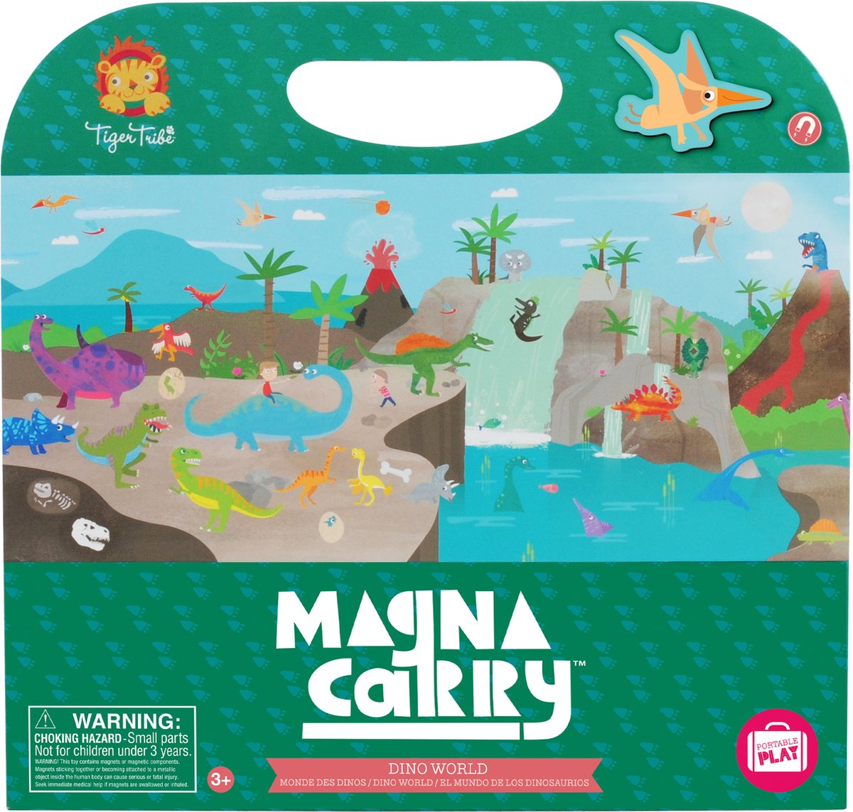Selecta magna carry - livre magnétique dinosaure