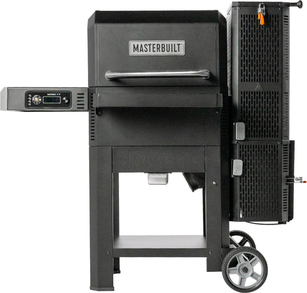 Barbecue et fumoir au charbon de bois Masterbuilt série Gravity 600 – BBQ numérique avec contrôle automatique de la température – chauffé rapidement – pour 4 à 6 personnes