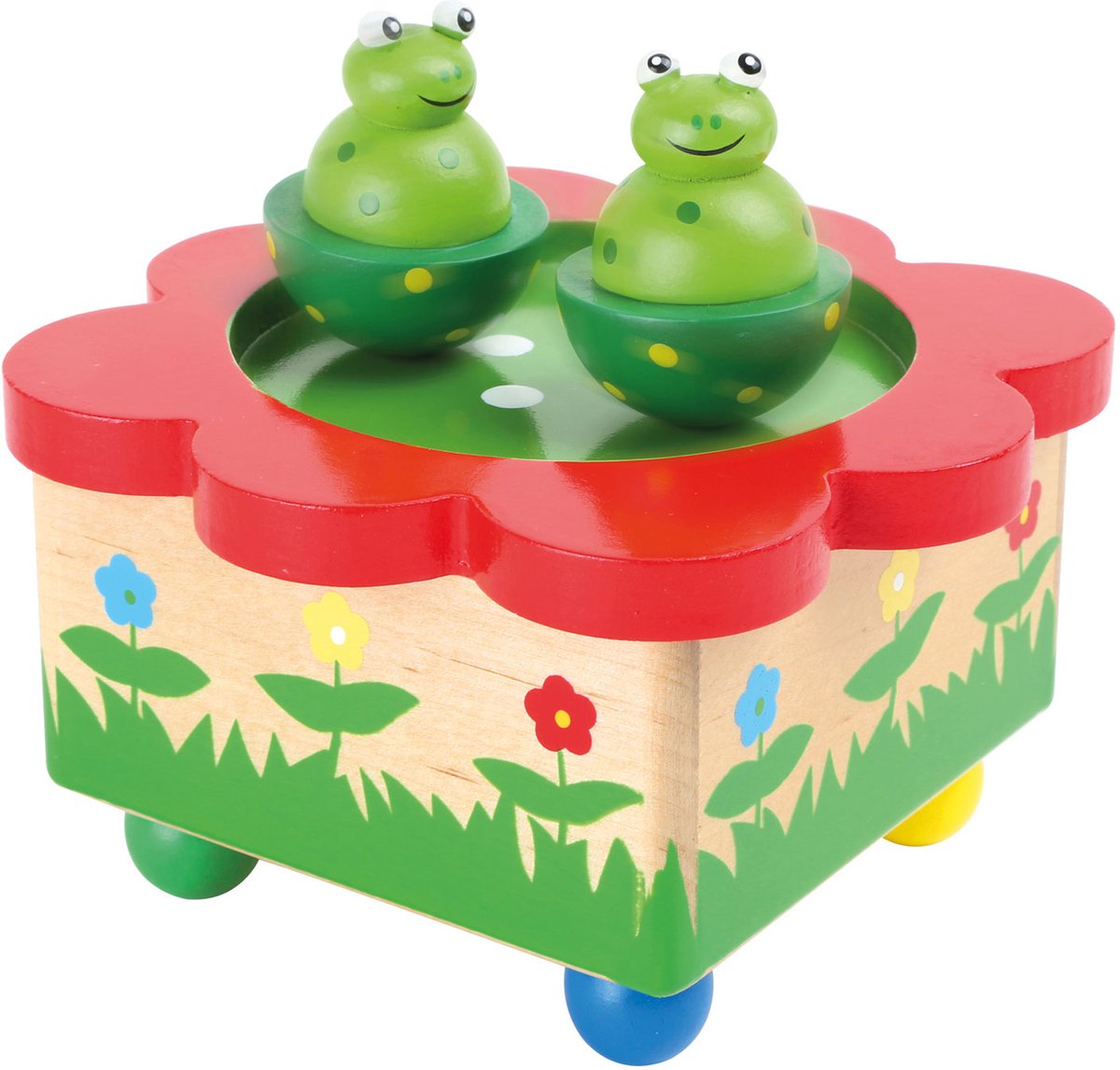 Small foot - grenouille boîte à musique en bois