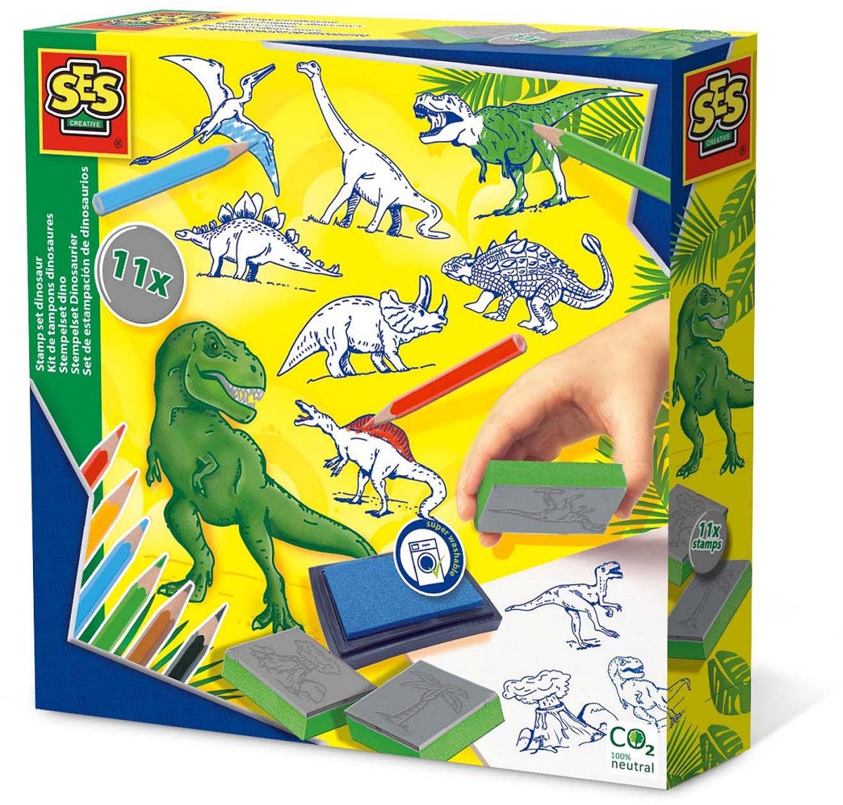 Ses creative ses tampons set dinosaure