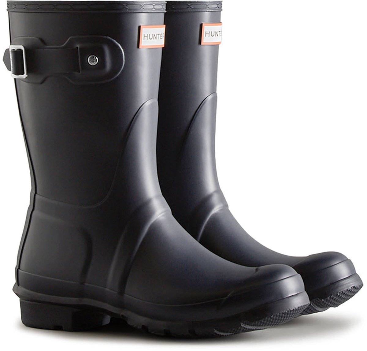Hunter bottes de pluie pour femmes originales courtes - bleu - taille 37