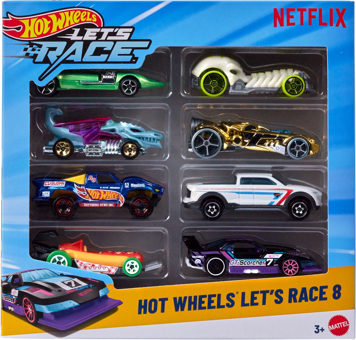 Hw moulé sous pression, pack de 8, faisons la course