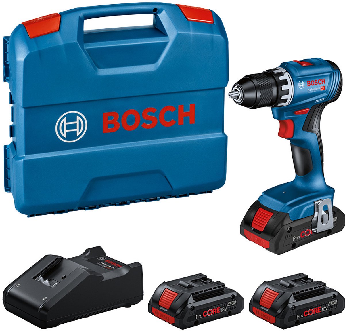 Bosch professional gsr 18v-45 - perceuse/visseuse sans fil 18v procore 4,0ah en étui en L