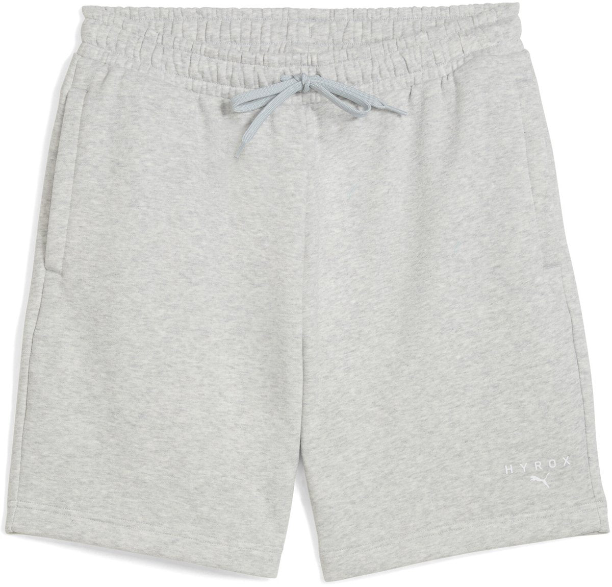 Puma short de sport unisexe x hyrox short de survêtement 527160 gris clair chiné-m
