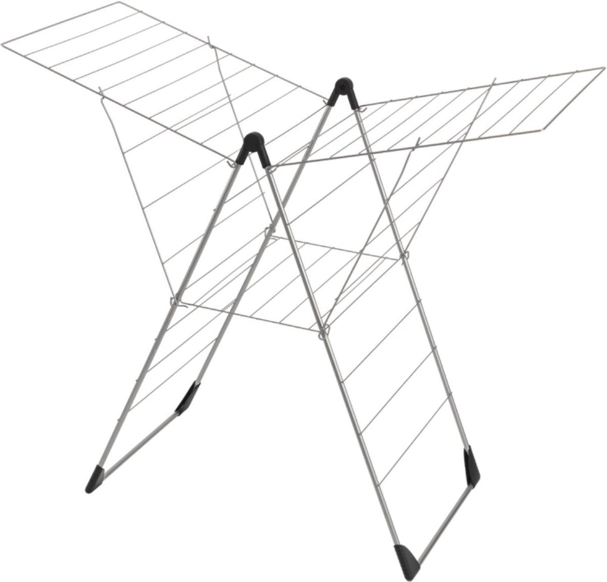 Metaltex tomado - étendoir vento - longueur de séchage 25 mètres - gris argenté