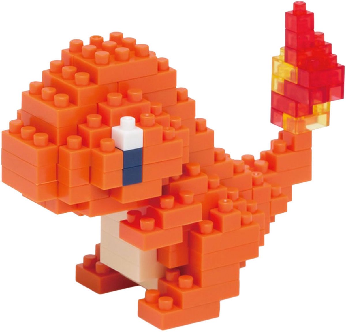 Bandai - nanoblock - charmander - pokémon - mini figurine en brique - jeu de construction - kit de figurines pokémon pixel charmander - nbpm002