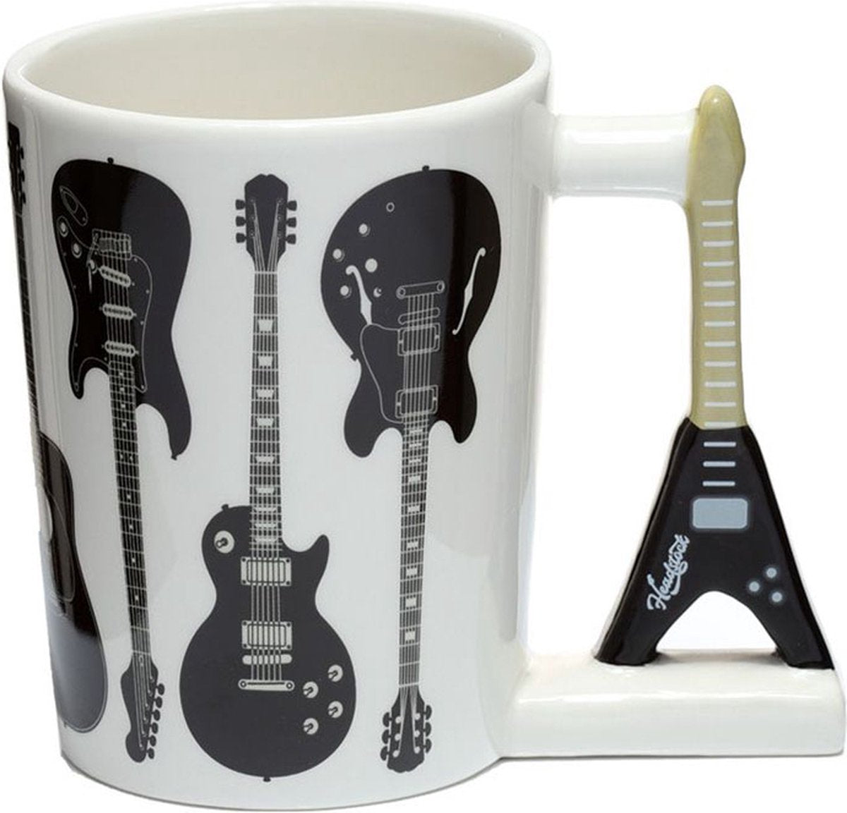 Guitare rock poupée - tasse en céramique à poignée en forme