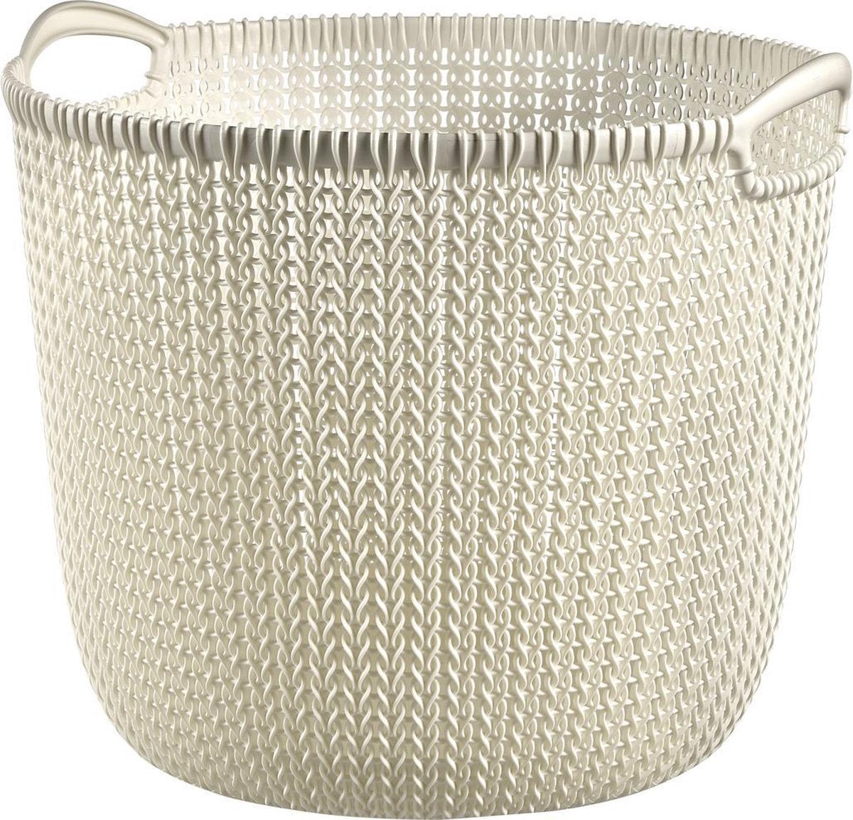 Panier de rangement Curver Tricot autour de L 30 L Crèmewit