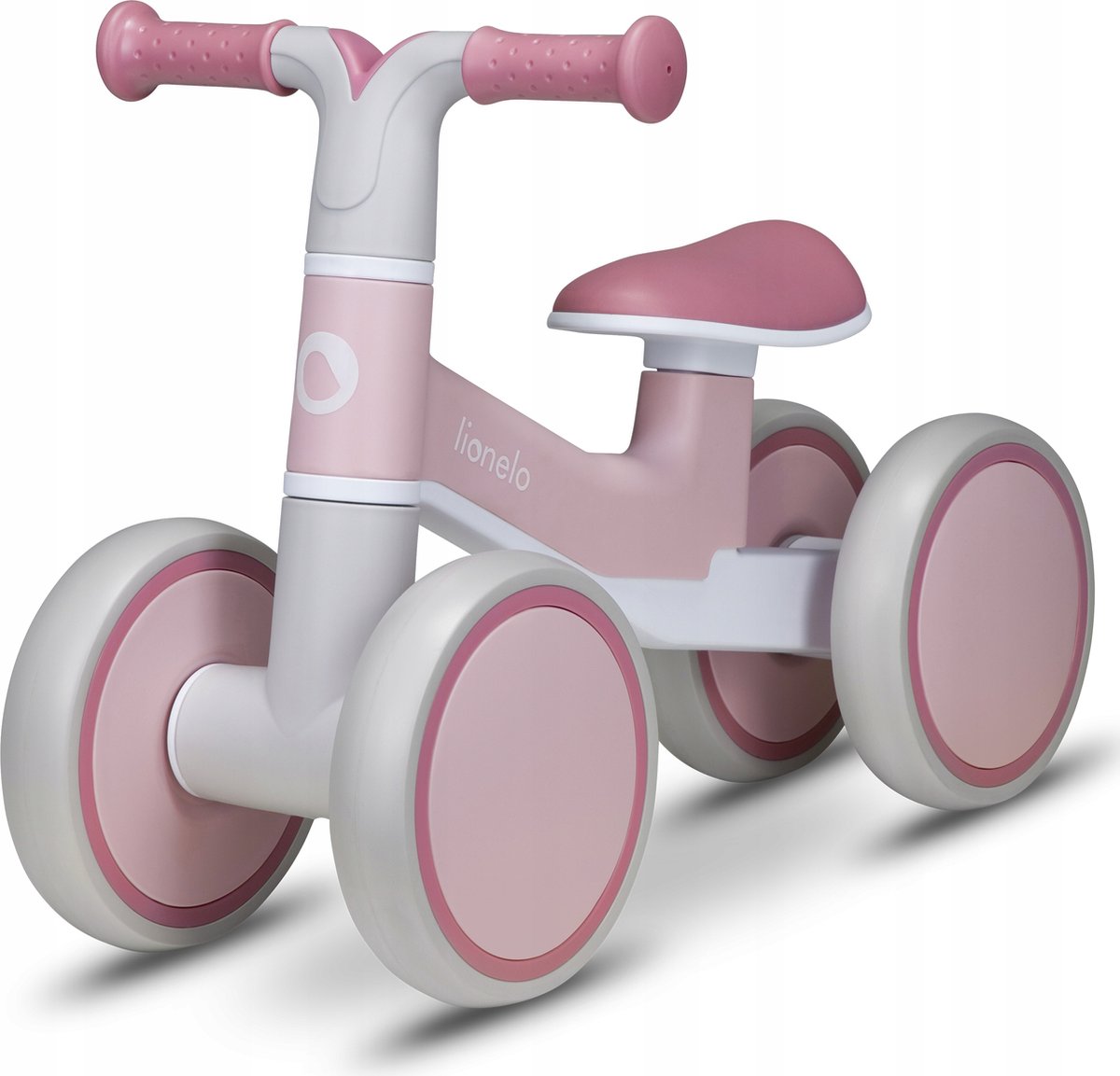 Draisienne Lionelo Villy - légère - 1-3 ans - garçons et filles - jusqu'à 30 kg - 4 roues - fourche avant amortisseur - poignées antidérapantes - selle ergonomique - antivol de direction - cadeau d'anniversaire