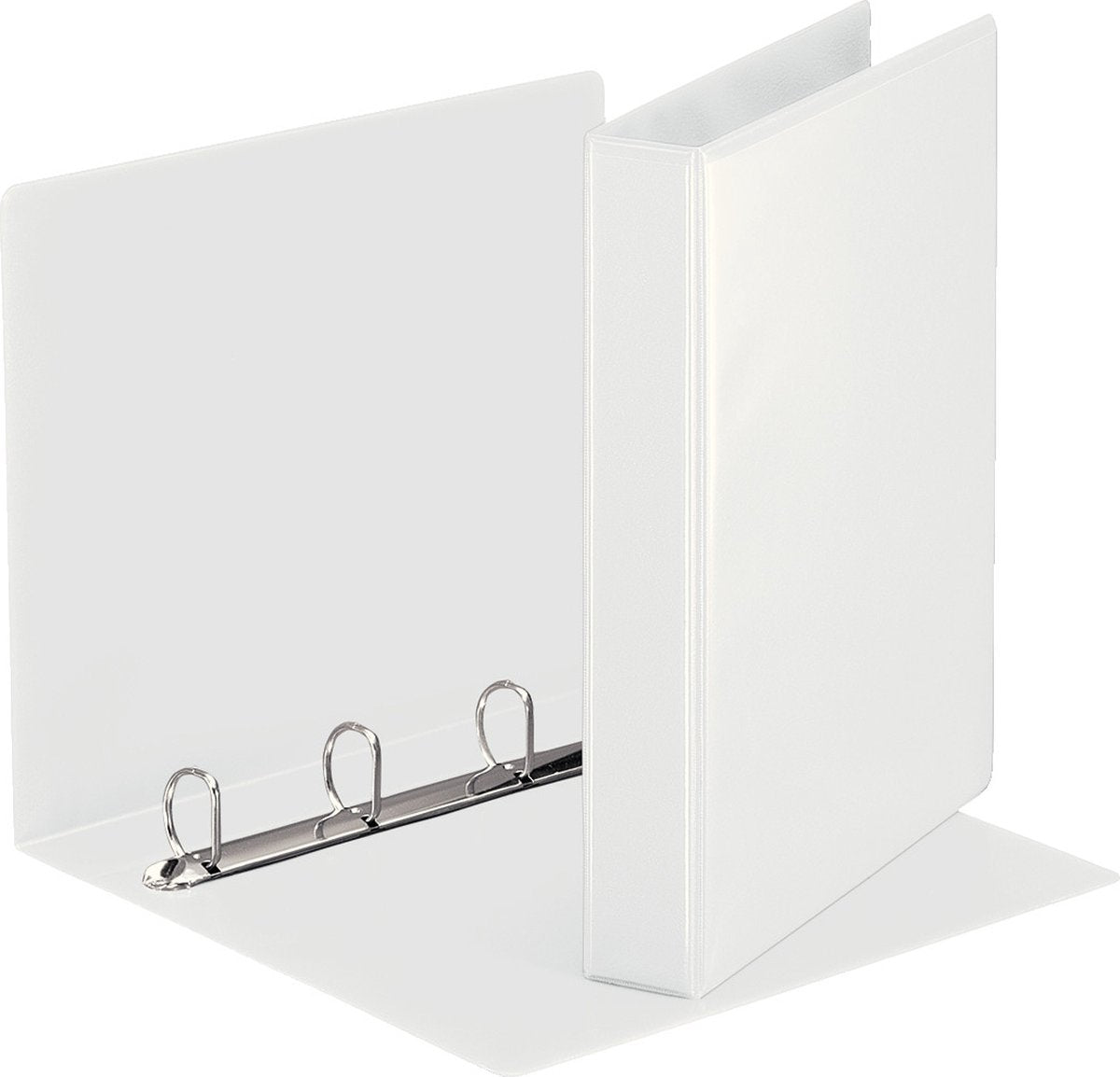 Classeur à anneaux panoramique Esselte essentials a4 - 4 anneaux - largeur de dos de 51 mm - blanc