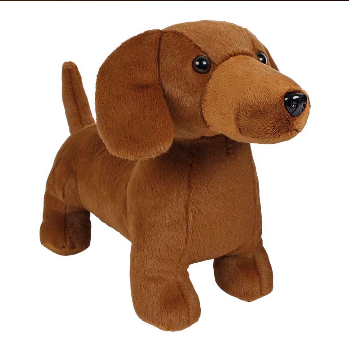 Peluche peluche Take me home - teckel marron clair, 33cm