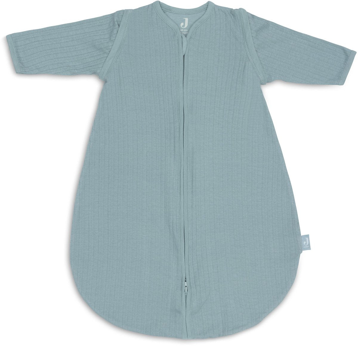 Jollein newborn slaapzak zomer met afritsbare mouw 60cm - rond - ajour sea green- zomerslaapzak
