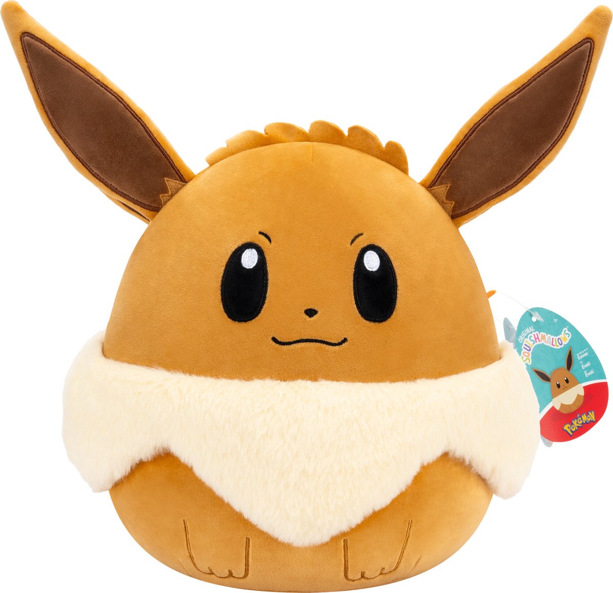 Peluche Pokémon Squishmallows - Evoli, 35 cm
