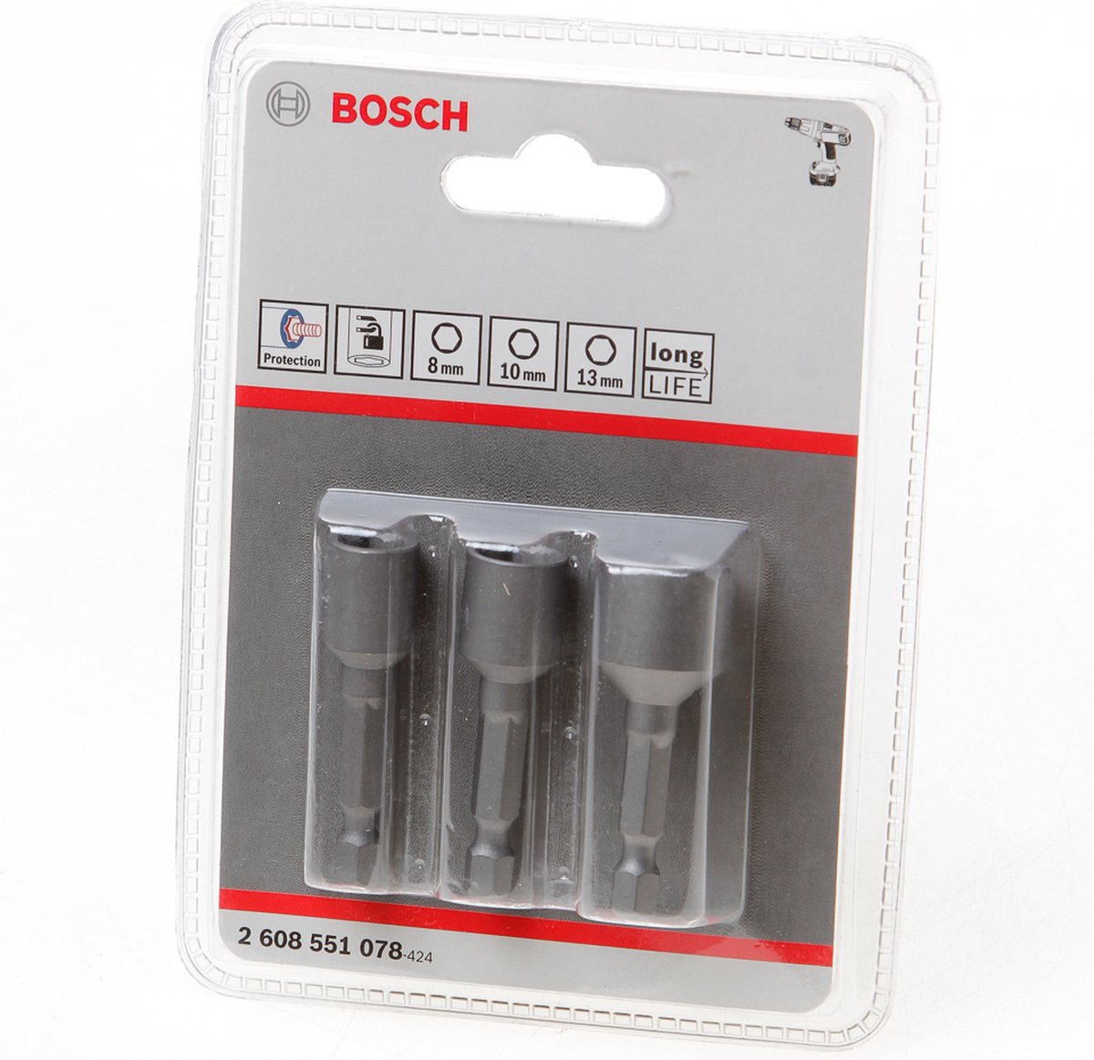 Pack de 3 clés à douille Bosch 3 pièces
