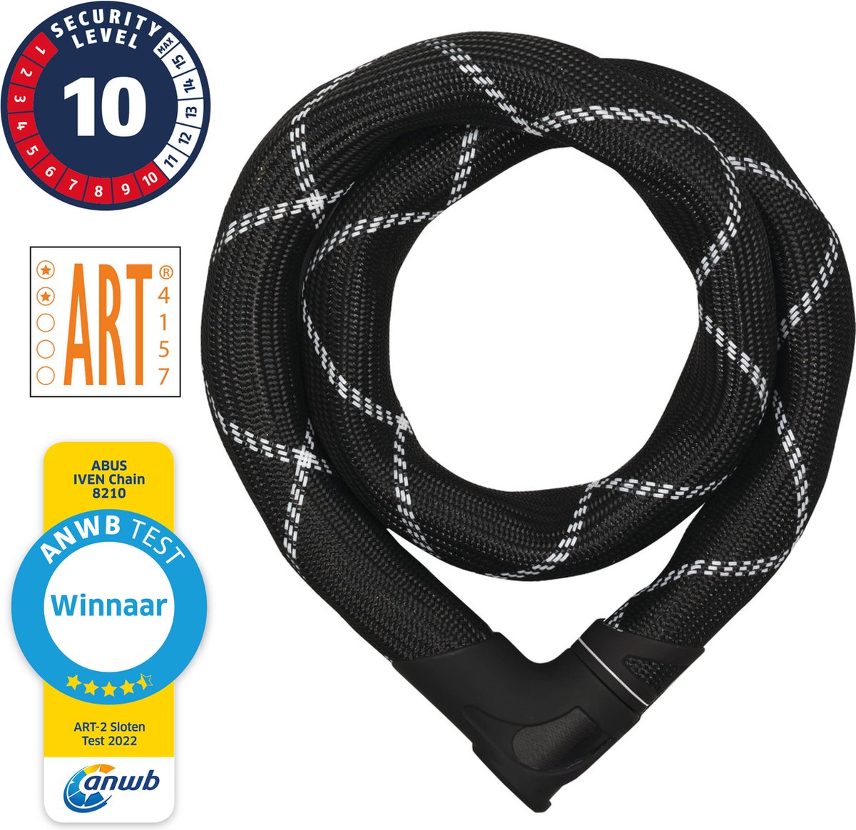 ABUS IVEN 8210 110 LOCATION DE LA CHAMP - Black - 110cm - ART2