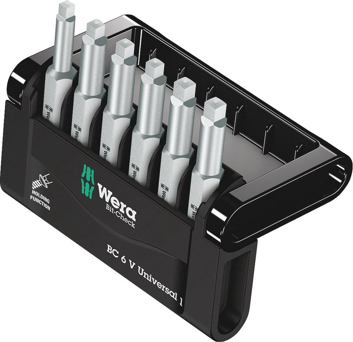 Wera bit-check 6 v universel 1 05056478001 jeu d'embouts 6 pièces carré interne (Robertson) zone de torsion