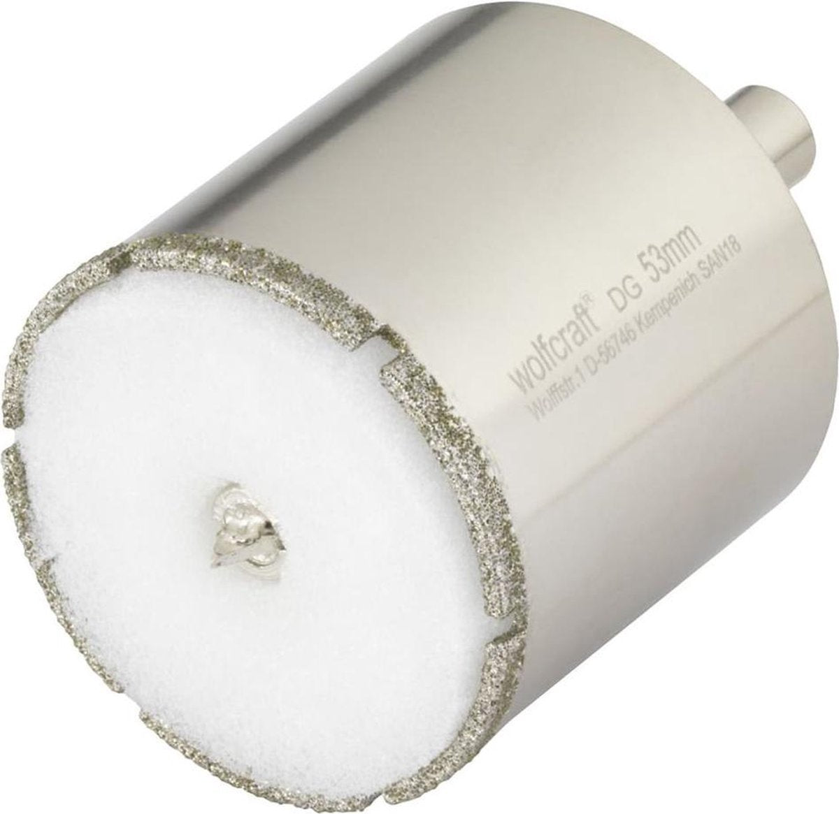 Wolfcraft - foret à carrelage 53 mm - scie cloche diamantée - foret diamanté 53 mm - 5929000