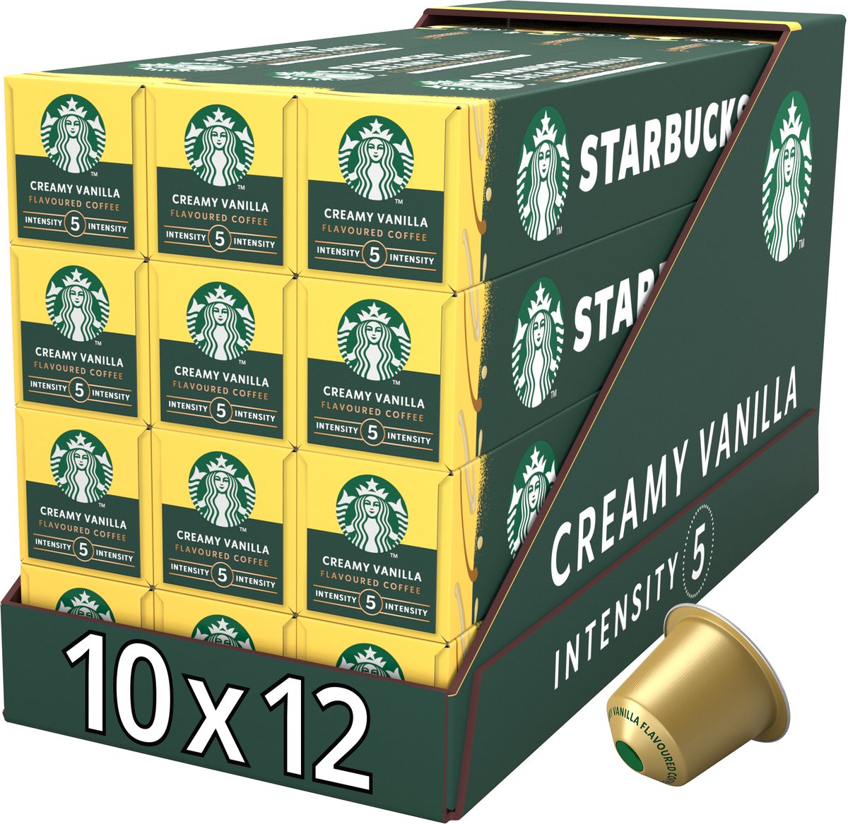 Capsules Starbucks by Nespresso vanille crémeuse - 10 tasses à café x 12 boîtes