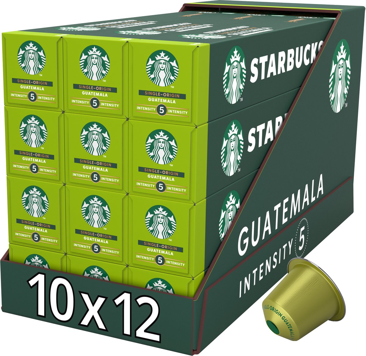 Capsules Starbucks by Nespresso Guatemala - 10 tasses à café x 12 boîtes