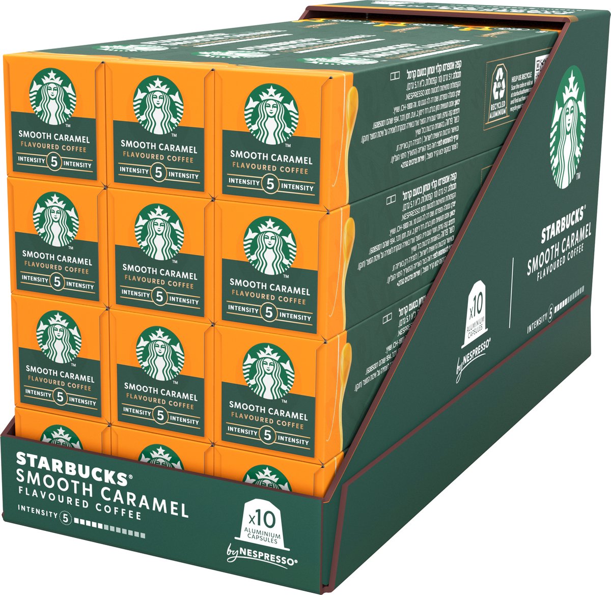 Capsules Starbucks by Nespresso caramel lisse - 10 tasses à café x 12 boîtes