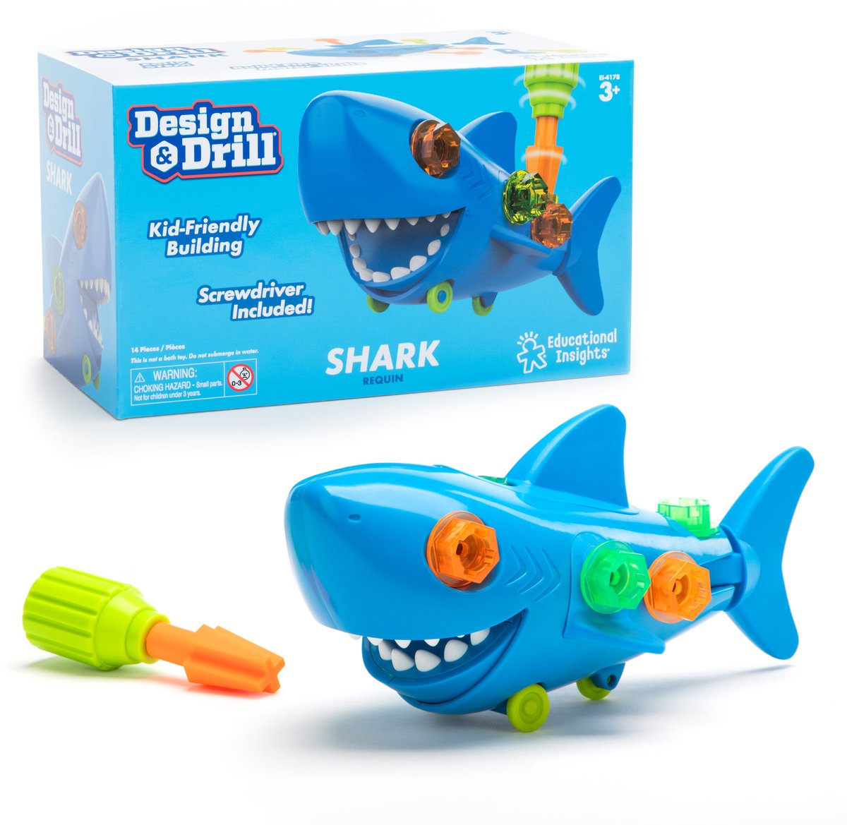 Ressources d'apprentissage ensemble de techniques de conception de jouets de forage de requin. - 3+